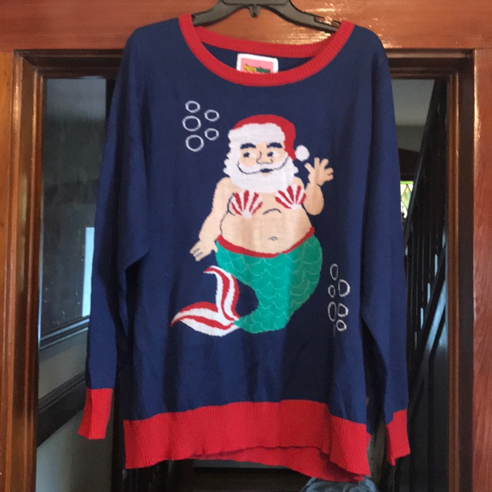 Mermaid Santa Holiday Sweater